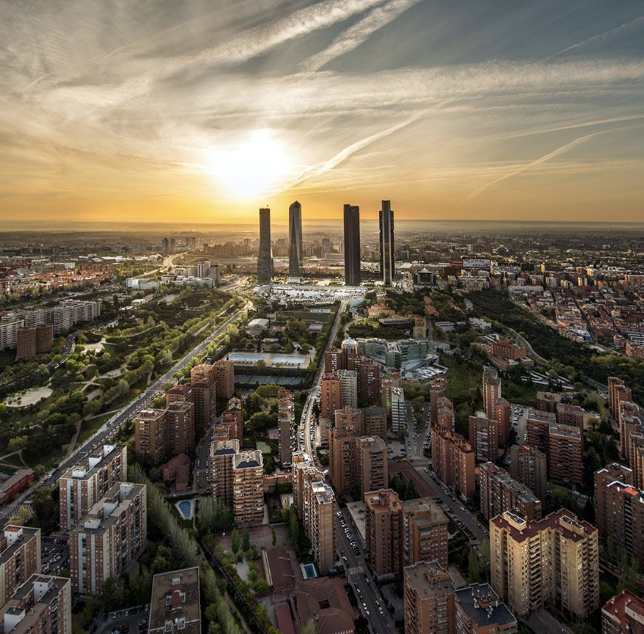Luftaufnahme von Aravaca, Madrid